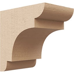 Ekena Millwork - CORURNEB - Timberthane Faux Wood Corbel, New Brighton Style