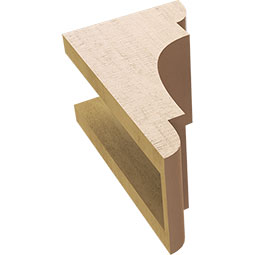 Ekena Millwork - CORUR055X06X10NEBRCPR - Timberthane Faux Wood Corbel, New Brighton Style, 5 1/2"W x 6"D x 10"H, Primed Tan