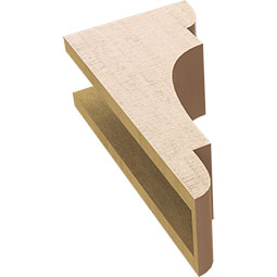 Ekena Millwork - CORUR055X08X16NEBRCPR - Timberthane Faux Wood Corbel, New Brighton Style, 5 1/2"W x 8"D x 16"H, Primed Tan