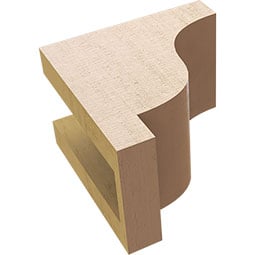 Ekena Millwork - CORURNEW - Timberthane Faux Wood Corbel, Newport Style