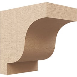 Ekena Millwork - CORURNEW - Timberthane Faux Wood Corbel, Newport Style