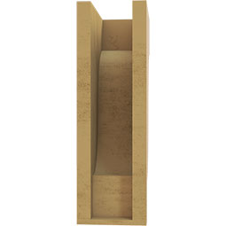 Ekena Millwork - CORUR055X08X16NEWRCPR - Timberthane Faux Wood Corbel, Newport Style, 5 1/2"W x 8"D x 16"H, Primed Tan