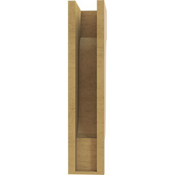 Ekena Millwork - CORUR055X08X24NEWRCPR - Timberthane Faux Wood Corbel, Newport Style, 5 1/2"W x 8"D x 24"H, Primed Tan