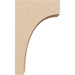 Ekena Millwork - CORUR035X06X10HUNRCPR - Timberthane Faux Wood Corbel, Huntington Style, 3 1/2"W x 6"D x 10"H, Primed Tan