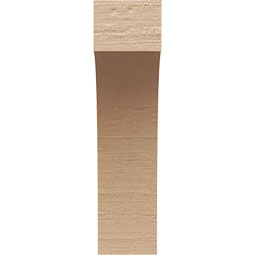 Ekena Millwork - CORUR035X06X14HUNRCPR - Timberthane Faux Wood Corbel, Huntington Style, 3 1/2"W x 6"D x 14"H, Primed Tan