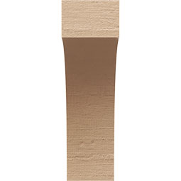 Ekena Millwork - CORUR035X08X12HUNRCPR - Timberthane Faux Wood Corbel, Huntington Style, 3 1/2"W x 8"D x 12"H, Primed Tan