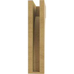 Ekena Millwork - CORUR035X08X16HUNRCPR - Timberthane Faux Wood Corbel, Huntington Style, 3 1/2"W x 8"D x 16"H, Primed Tan