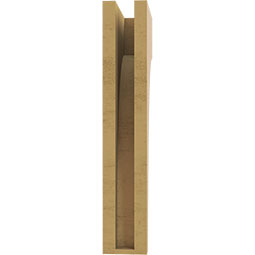 Ekena Millwork - CORUR035X08X20HUNRCPR - Timberthane Faux Wood Corbel, Huntington Style, 3 1/2"W x 8"D x 20"H, Primed Tan