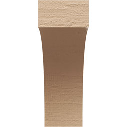 Ekena Millwork - CORUR035X10X10HUNRCPR - Timberthane Faux Wood Corbel, Huntington Style, 3 1/2"W x 10"D x 10"H, Primed Tan