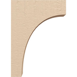 Ekena Millwork - CORUR035X10X14HUNRCPR - Timberthane Faux Wood Corbel, Huntington Style, 3 1/2"W x 10"D x 14"H, Primed Tan