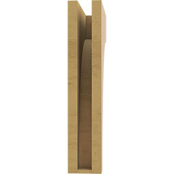 Ekena Millwork - CORUR035X10X18HUNRCPR - Timberthane Faux Wood Corbel, Huntington Style, 3 1/2"W x 10"D x 18"H, Primed Tan