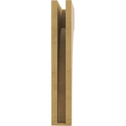 Ekena Millwork - CORUR035X10X22HUNRCPR - Timberthane Faux Wood Corbel, Huntington Style, 3 1/2"W x 10"D x 22"H, Primed Tan