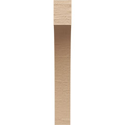Ekena Millwork - CORUR035X10X26HUNRCPR - Timberthane Faux Wood Corbel, Huntington Style, 3 1/2"W x 10"D x 26"H, Primed Tan