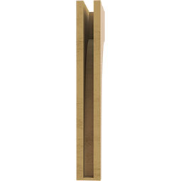 Ekena Millwork - CORUR035X10X26HUNRCPR - Timberthane Faux Wood Corbel, Huntington Style, 3 1/2"W x 10"D x 26"H, Primed Tan