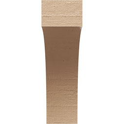 Ekena Millwork - CORUR035X12X12HUNRCPR - Timberthane Faux Wood Corbel, Huntington Style, 3 1/2"W x 12"D x 12"H, Primed Tan