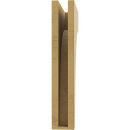 Ekena Millwork - CORUR035X12X20HUNRCPR - Timberthane Faux Wood Corbel, Huntington Style, 3 1/2"W x 12"D x 20"H, Primed Tan