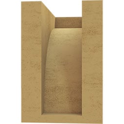 Ekena Millwork - CORURHUN - Timberthane Faux Wood Corbel, Huntington Style