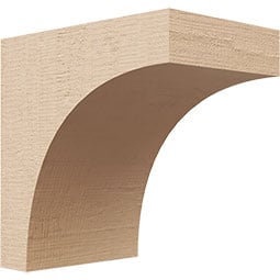 Ekena Millwork - CORURHUN - Timberthane Faux Wood Corbel, Huntington Style