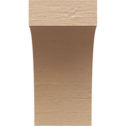 Ekena Millwork - CORUR055X06X10HUNRCPR - Timberthane Faux Wood Corbel, Huntington Style, 5 1/2"W x 6"D x 10"H, Primed Tan
