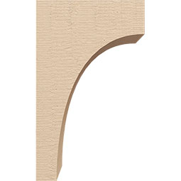 Ekena Millwork - CORUR055X06X10HUNRCPR - Timberthane Faux Wood Corbel, Huntington Style, 5 1/2"W x 6"D x 10"H, Primed Tan