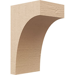 Ekena Millwork - CORUR055X06X10HUNRCPR - Timberthane Faux Wood Corbel, Huntington Style, 5 1/2"W x 6"D x 10"H, Primed Tan