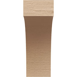 Ekena Millwork - CORUR055X10X14HUNRCPR - Timberthane Faux Wood Corbel, Huntington Style, 5 1/2"W x 10"D x 14"H, Primed Tan