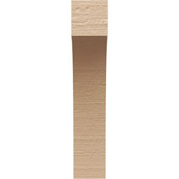 Ekena Millwork - CORUR055X10X26HUNRCPR - Timberthane Faux Wood Corbel, Huntington Style, 5 1/2"W x 10"D x 26"H, Primed Tan