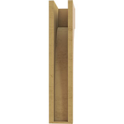 Ekena Millwork - CORUR055X10X26HUNRCPR - Timberthane Faux Wood Corbel, Huntington Style, 5 1/2"W x 10"D x 26"H, Primed Tan