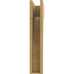 Ekena Millwork - CORUR055X12X28HUNRCPR - Timberthane Faux Wood Corbel, Huntington Style, 5 1/2"W x 12"D x 28"H, Primed Tan
