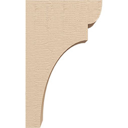 Ekena Millwork - CORUR035X06X10YORRCPR - Timberthane Faux Wood Corbel, Yorktown Style, 3 1/2"W x 6"D x 10"H, Primed Tan