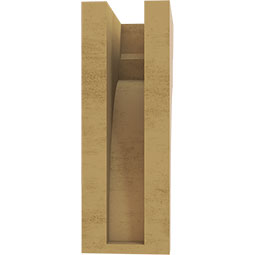 Ekena Millwork - CORUR035X06X10YORRCPR - Timberthane Faux Wood Corbel, Yorktown Style, 3 1/2"W x 6"D x 10"H, Primed Tan