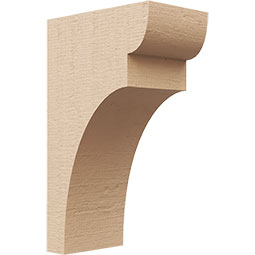 Ekena Millwork - CORUR035X06X10YORRCPR - Timberthane Faux Wood Corbel, Yorktown Style, 3 1/2"W x 6"D x 10"H, Primed Tan