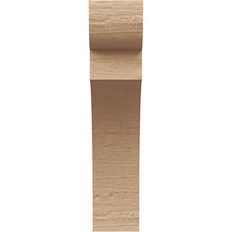 Ekena Millwork - CORUR035X08X16YORRCPR - Timberthane Faux Wood Corbel, Yorktown Style, 3 1/2"W x 8"D x 16"H, Primed Tan