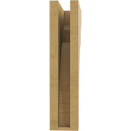 Ekena Millwork - CORUR035X08X16YORRCPR - Timberthane Faux Wood Corbel, Yorktown Style, 3 1/2"W x 8"D x 16"H, Primed Tan