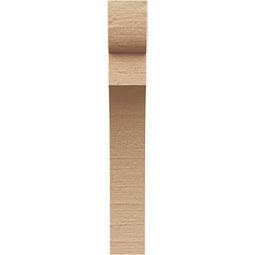 Ekena Millwork - CORUR035X08X24YORRCPR - Timberthane Faux Wood Corbel, Yorktown Style, 3 1/2"W x 8"D x 24"H, Primed Tan