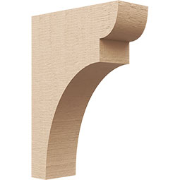 Ekena Millwork - CORUR035X10X14YORRCPR - Timberthane Faux Wood Corbel, Yorktown Style, 3 1/2"W x 10"D x 14"H, Primed Tan