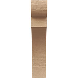 Ekena Millwork - CORUR035X10X18YORRCPR - Timberthane Faux Wood Corbel, Yorktown Style, 3 1/2"W x 10"D x 18"H, Primed Tan