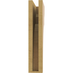 Ekena Millwork - CORUR035X10X18YORRCPR - Timberthane Faux Wood Corbel, Yorktown Style, 3 1/2"W x 10"D x 18"H, Primed Tan