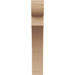 Ekena Millwork - CORUR035X10X22YORRCPR - Timberthane Faux Wood Corbel, Yorktown Style, 3 1/2"W x 10"D x 22"H, Primed Tan