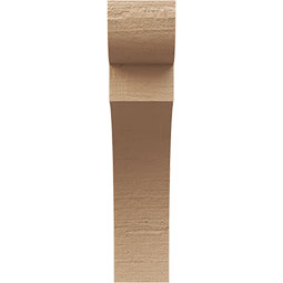 Ekena Millwork - CORUR035X12X16YORRCPR - Timberthane Faux Wood Corbel, Yorktown Style, 3 1/2"W x 12"D x 16"H, Primed Tan
