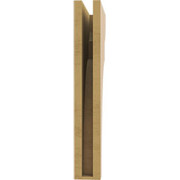 Ekena Millwork - CORUR035X12X24YORRCPR - Timberthane Faux Wood Corbel, Yorktown Style, 3 1/2"W x 12"D x 24"H, Primed Tan