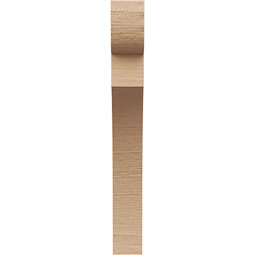 Ekena Millwork - CORUR035X12X28YORRCPR - Timberthane Faux Wood Corbel, Yorktown Style, 3 1/2"W x 12"D x 28"H, Primed Tan