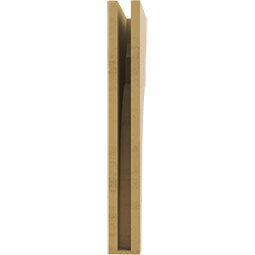 Ekena Millwork - CORUR035X12X28YORRCPR - Timberthane Faux Wood Corbel, Yorktown Style, 3 1/2"W x 12"D x 28"H, Primed Tan