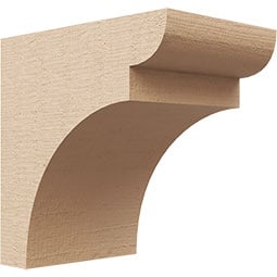 Ekena Millwork - CORURYOR - Timberthane Faux Wood Corbel, Yorktown Style