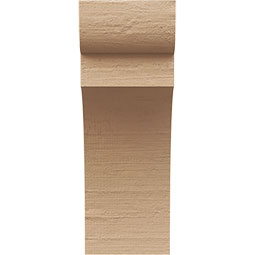 Ekena Millwork - CORUR055X06X14YORRCPR - Timberthane Faux Wood Corbel, Yorktown Style, 5 1/2"W x 6"D x 14"H, Primed Tan