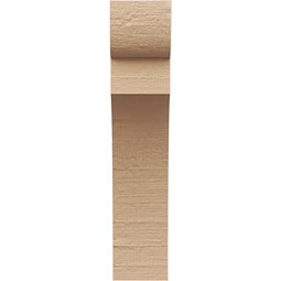 Ekena Millwork - CORUR055X08X24YORRCPR - Timberthane Faux Wood Corbel, Yorktown Style, 5 1/2"W x 8"D x 24"H, Primed Tan