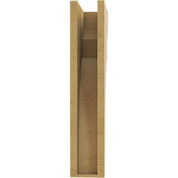 Ekena Millwork - CORUR055X10X26YORRCPR - Timberthane Faux Wood Corbel, Yorktown Style, 5 1/2"W x 10"D x 26"H, Primed Tan