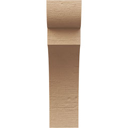 Ekena Millwork - CORUR055X12X20YORRCPR - Timberthane Faux Wood Corbel, Yorktown Style, 5 1/2"W x 12"D x 20"H, Primed Tan