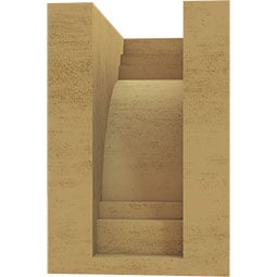 Ekena Millwork - CORURPEC - Timberthane Faux Wood Corbel, Pescadero Style