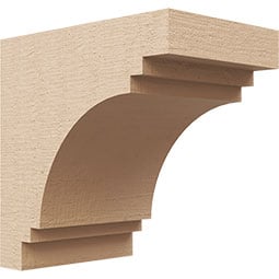 Ekena Millwork - CORURPEC - Timberthane Faux Wood Corbel, Pescadero Style